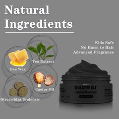 COLAYERIST Cire colorante temporaire lavable pour cheveux noirs pour hommes et femmes Mascara capillaire pour fête ou cosplay Produits de coloration capillaire sans dégâts Naty Shop