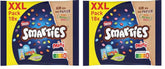 Pungi Nestlé SMARTIES Mini XXL, linte colorată cu ciocolată, ideale pentru a fi împărțite și gustate cu familia și prietenii, culori naturale, ambalaj reciclabil, pachet de 2 (1 x 259g)