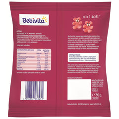 Oursons aux céréales aux superfruits (9 x 30g) – snacks pour enfants à partir de 1 an, sucrés uniquement avec des fruits, idéal amusant pour toute la famille