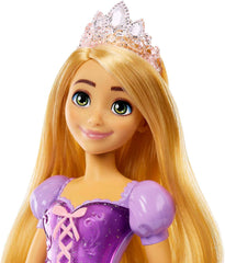 Poupée Mattel Disney Princess Raiponce, Cheveux longs, Mobile, Chaussures et diadème amovibles, Cadeaux Disney, Jouets à partir de 3 ans, HLW03 Naty Shop Dolls