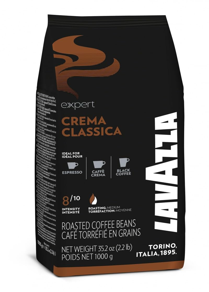 LAVAZZA CREMA CLASSICA EXPERT Café, en grains, 1 kg