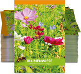 FLORTUS Cadeaux de fête de prairie de fleurs sauvages (100 pièces) | Mélange de graines de fleurs pour abeilles et insectes comme cadeaux de remerciement et cadeaux promotionnels