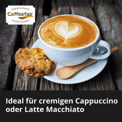 Coffeefair Cappuccino Topping 2 Poudre de lait instantanée 10 x 1 kg, Poudre de lait pour automates à café et à lait, 20 % de poudre de lait, stabilisant la mousse de lait, ergiebig