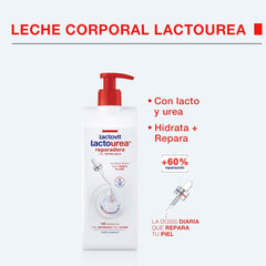 Lactourée réparatrice de lait avec protéines de calcium, absorption douce, 48 heures de préparation et de réparation, adaptée aux peaux sèches et extra sèches, 800 ml