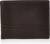 Fossil Wilder Flip Id Accessoires de voyage à deux volets pour homme Naty Shop Wild Marron foncé Taille unique