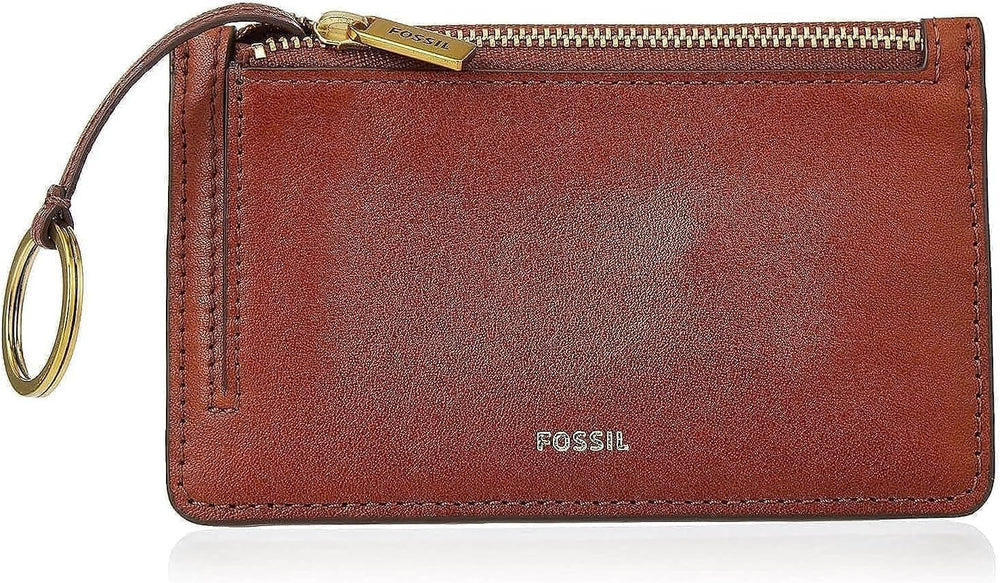 Fossil Logan Flap Portefeuille Femme Naty Shop Marron