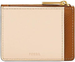 Fossil Ladies Card Holder Vada Zipper LiteHide Leather, SL10055103 Portefeuille pour femme Naty Shop