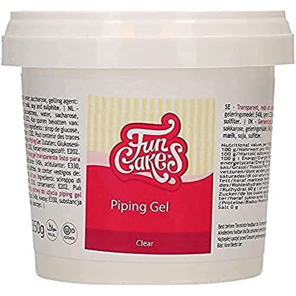 FunCakes Clear Injection Molding Gel : gel transparent, parfait pour décorer les gâteaux. 350 g de pâte à sucre Naty Shop Default Title