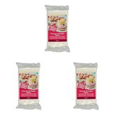 Fondant FunCakes au goût de citron : Goût délicieux, texture onctueuse, facile à étaler, fondant roulé, parfait pour les gâteaux, cupcakes et biscuits. Halal, casher et sans gluten. 250 g (lot de 3) Pâte à sucre Naty Shop 250 G (lot de 3) Citron