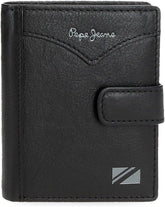 Pepe Jeans Jacket Portefeuille vertical avec fermeture à clic, taille unique, portefeuille pour homme Naty Shop noir