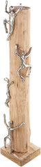 GILDE Sculptură decorativă figura XL - high up Aluminiu, lemn natural colorat - Înălțime 74 cm Statuete si sculpturi Naty Shop Titlu implicit