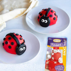 Günthart BackDecor Fondant Rouge 250 g, sans huile de palme, indéchirable pour recouvrir gâteaux et pâtisseries, adapté au modelage, lot de 2 (1 x 250 g) pâte à sucre Naty Shop