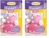 Günthart BackDecor fondant rose | qualité supérieure | prêt à l'emploi | sans huile de palme | résistant aux déchirures | pour enrober gâteaux et pâtisseries | adapté à la modélisation | pack de 2 (1 x 250 g) Naty Shop Pâte à Sucre Rose 250 G (pack de 2)