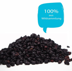 HerbaNordPol baies de sureau séchées 1kg PREMIUM, Fructus Sambuci Produits déshydratés Naty Shop