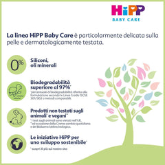 HiPP Baby Care Shampoing avec après-shampooing pour enfants, démêle les cheveux et protège le cuir chevelu, pour peaux sensibles, à l'extrait naturel d'amande bio, 1 x 200 ml Enfants - Bains et Soin Naty Shop