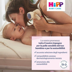 HiPP Baby Care Shampoing avec après-shampooing pour enfants, démêle les cheveux et protège le cuir chevelu, pour peaux sensibles, à l'extrait naturel d'amande bio, 1 x 200 ml Enfants - Bains et Soin Naty Shop