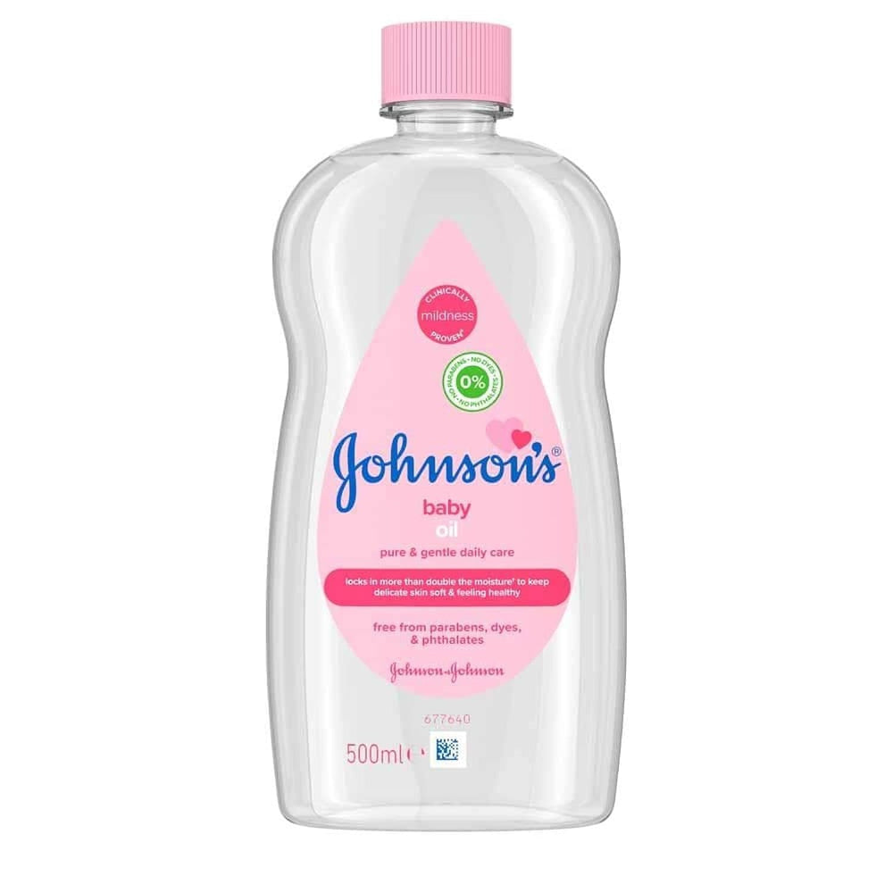 Johnsons JOHNSON'S - Huile pour bébés, (1 X 500 ML) Enfants - Bain et soins de la peau Naty Shop 500 Ml (1 paquet)