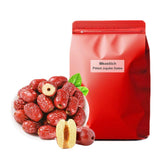 Jujubes datés, dattes ensemencées en vrac, dattes rouges chinoises, 1,1 lb/500 g de gros jujubes sucrés, fruits de jujube séchés pour collations, thé, soupe, pâtisserie, produits déshydratés Naty Shop Titre par défaut
