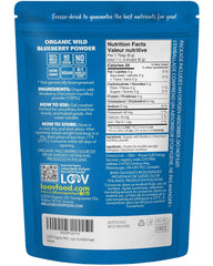 LOOV Poudre de myrtille sauvage biologique - Approvisionnement de 29 jours 171 g Idéal pour les smoothies et le petit-déjeuner Lyophilisé Europe du Nord Sans sucre ajouté Naty Shop Produits déshydratés