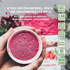 Poudre de myrtille bio LOOV, composée à 100% de myrtilles sauvages entières lyophilisées récoltées dans les forêts du nord de l'Europe, 113g, sans sucre ajouté Naty Shop Produits Déshydratés