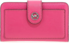 Michael Kors Women's Md Tab Pckt Bifold Hand Bag Portofel Femei Naty Shop Wild Berry
