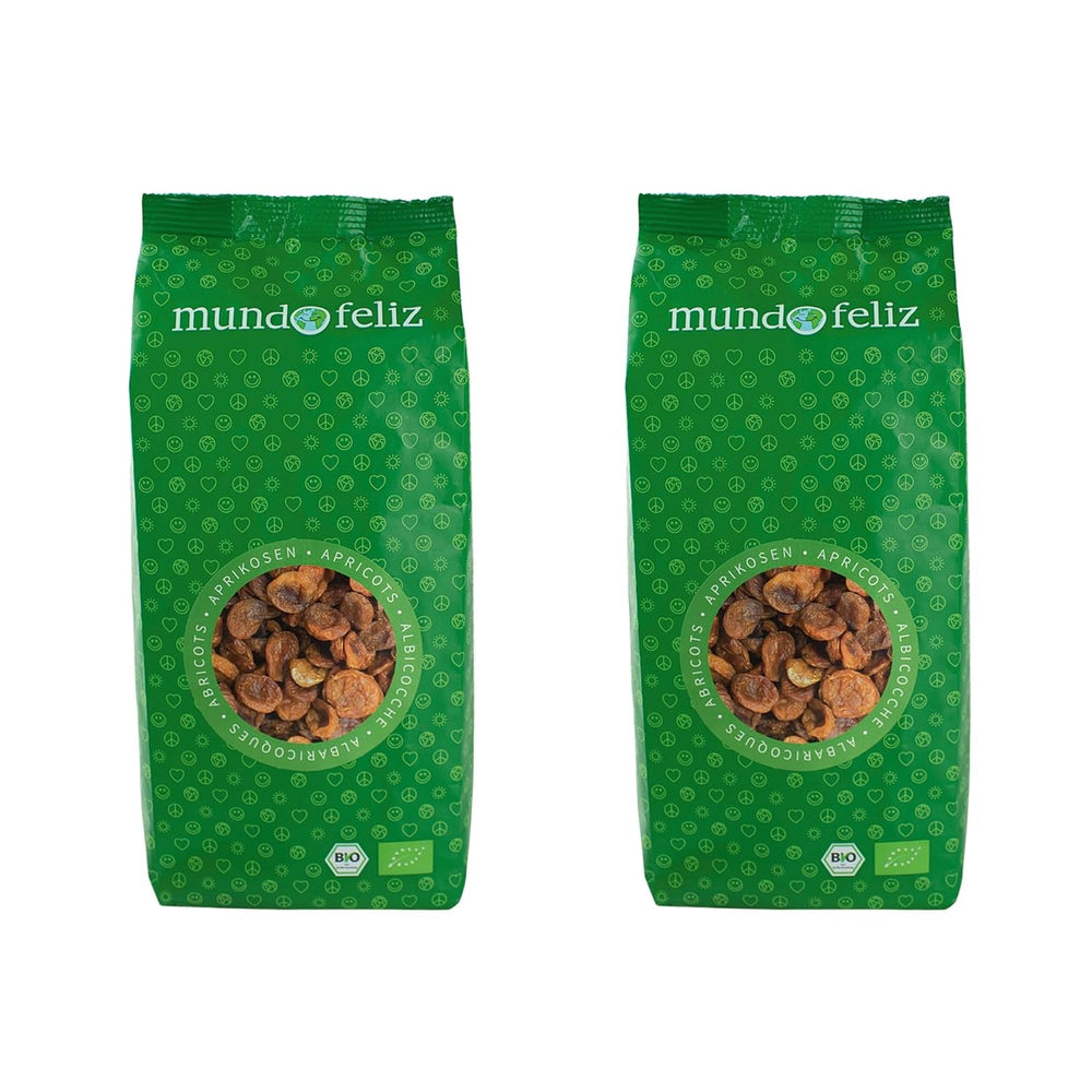 Mundo Feliz Caise uscate cu sâmburi din agricultura ecologică, 2 x 500 g Produse deshidratate Magazinul meu 500 G (pachet de 2)