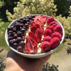 myfruits framboise lyophilisée, 300g, sans additifs, 100% framboise séchée, fruits lyophilisés pour muesli ou en snack... Produits déshydratés Naty Shop