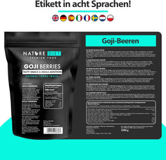Nature Diet - Baies de Goji 1000 g | Baies séchées | Snack santé Naty Shop produits déshydratés