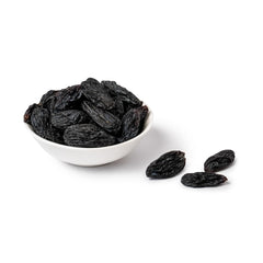 PAKKA - Raisins secs de Boukhara biologiques et équitables 600 g de raisins noirs géants de Boukhara sans pépins séchés à l'ombre, sans huile, si collants, sans soufre, directement des petits agriculteurs de Samarkand en Ouzbékistan 600 g Naty Shop Produits déshydratés
