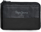 Pepe Jeans Joumma Bags Double Purse, Noir, 11 x 7 x 1,5 cm, Cuir, Noir, Taille Unique, Portefeuille Portefeuille Homme Naty Shop Titre par défaut