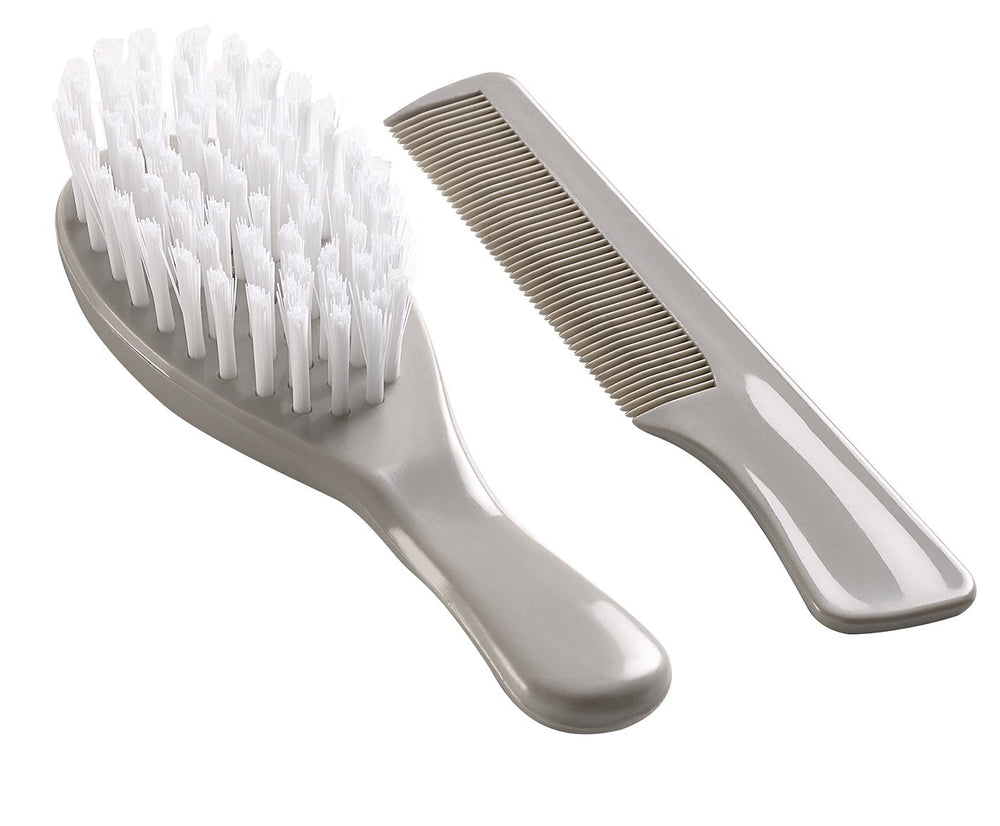 Perie și pieptene, gri Copii - Baie si Skincare Naty Shop Titlu implicit
