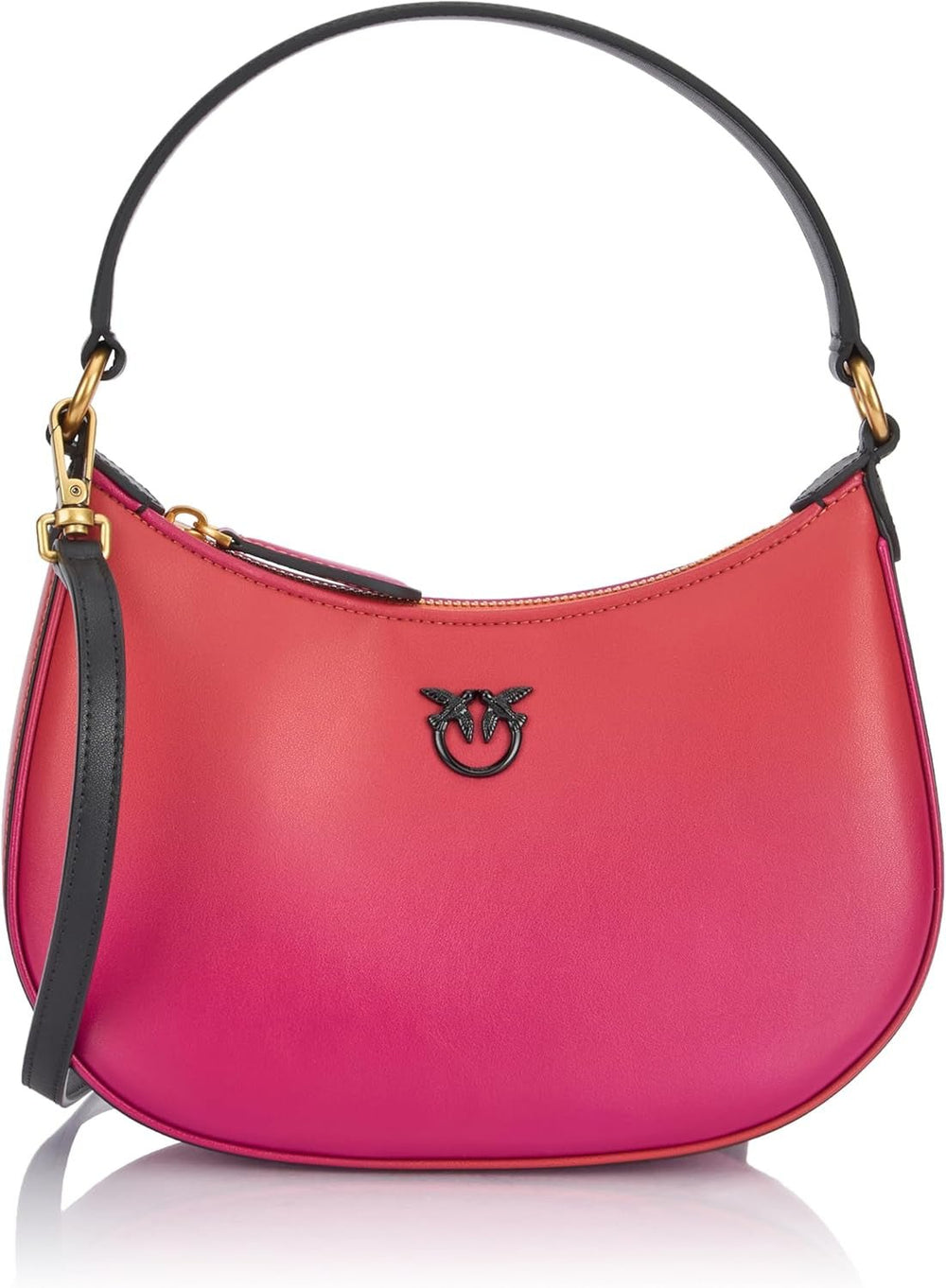 Pinko Half Moon mini sac en cuir dégradé de couleur, ya4l_Mult.fuchsia, orange-noir Sacs Femme Naty Shop Default title