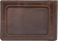 Portefeuille à deux volets en cuir Fossil Andrew pour homme 11,5 cm L x 1,9 cm l x 7,7 cm H Portefeuille pour homme Naty Shop