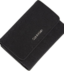 Portefeuille femme Calvin Klein Must Small Trifold Mono Klein, noir (Black Mono), taille unique Portefeuille femme Naty Shop
