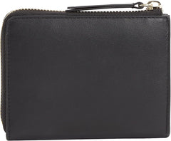 Portefeuille femme Tommy Hilfiger HILFIGER LEATHER MED ZA, noir (Noir), OS Portefeuille femme Naty Shop
