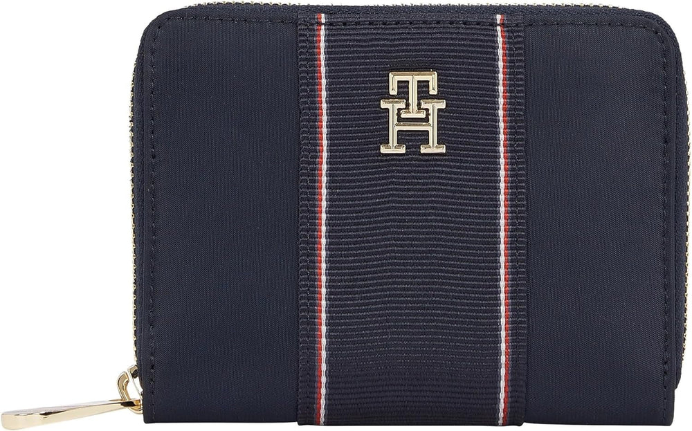 Tommy Hilfiger Poppy Klein Blue (Space Blue Corp) Portefeuille pour femme Taille unique Naty Shop Portefeuille pour femme Titre par défaut