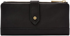 Portofel din piele pentru femei Fossil Laine Portofel Femei Naty Shop Negru