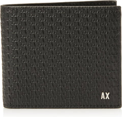 Elba, Essential, Mini portefeuille à deux volets avec logo en métal pour homme Armani Exchange Portefeuille pour homme Naty Shop Titre par défaut