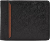 Fossil Huntington Bi-Fold Portefeuille pour hommes Naty Shop Portefeuille pour hommes Noir S