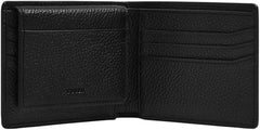 Portefeuille à deux volets Fossil Huntington pour hommes Naty Shop Portefeuille pour hommes