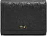 Portefeuille à trois volets Fossil Logan pour femme, noir Naty Shop Portefeuille pour femme Titre par défaut