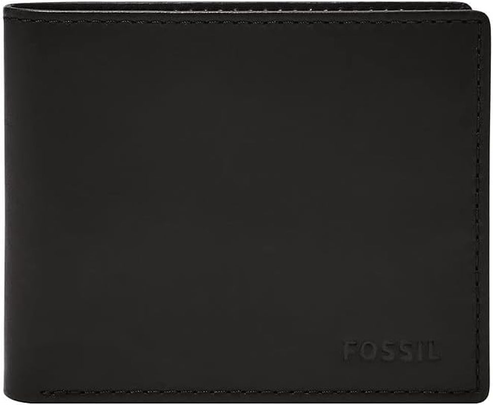 Portefeuille pour hommes Fossil - Derrick RFID en cuir à deux volets avec identification à rabat, ML3681001 - 10,9 cm L x 1,27 cm l x 8,9 cm H Portefeuille pour homme Naty Shop Titre par défaut
