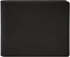 Portefeuille pour hommes Fossil - Derrick RFID en cuir à deux volets avec identification à rabat, ML3681001 - 10,9 cm L x 1,27 cm l x 8,9 cm H Portefeuille pour homme Naty Shop Titre par défaut