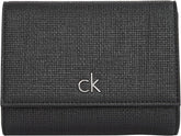 Calvin Klein Women's Daily Medium Trifold Klein Wallet, Noir (Ck Black), Taille Réelle Portefeuille Femme Naty Shop Default Title