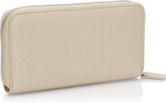 Portefeuille à trois volets avec logo imprimé argenté Pisco Essential Wave pour femme Armani Exchange Portefeuille pour femme Naty Shop