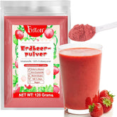 Fraises en poudre 120g - Fraises 100% naturelles Lyophilisées, sans additifs Mélange facile Fraises nutritives lyophilisées pour glaces, gâteaux, smoothies, boissons, poudre aromatisante Produits déshydratés Naty Shop 120G Fraises