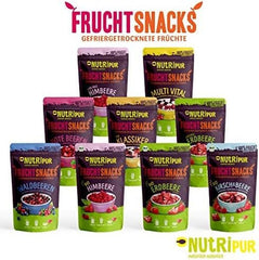 Poudre de fruits rouges : 100g de framboises, groseilles et fraises lyophilisées - fruits secs sans sucre ajouté, sans encre - bol à smoothie, poudre de smoothie - topping de NutriPur Produits déshydratés Naty Shop