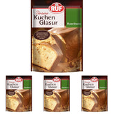RUF Cake Glaze Noisette, 100g en sachet, passe au micro-ondes, pour glacer les gâteaux aux noix, pralines et nigrés, sans gluten (pack de 4) Pâte à sucre Naty Shop Default Title