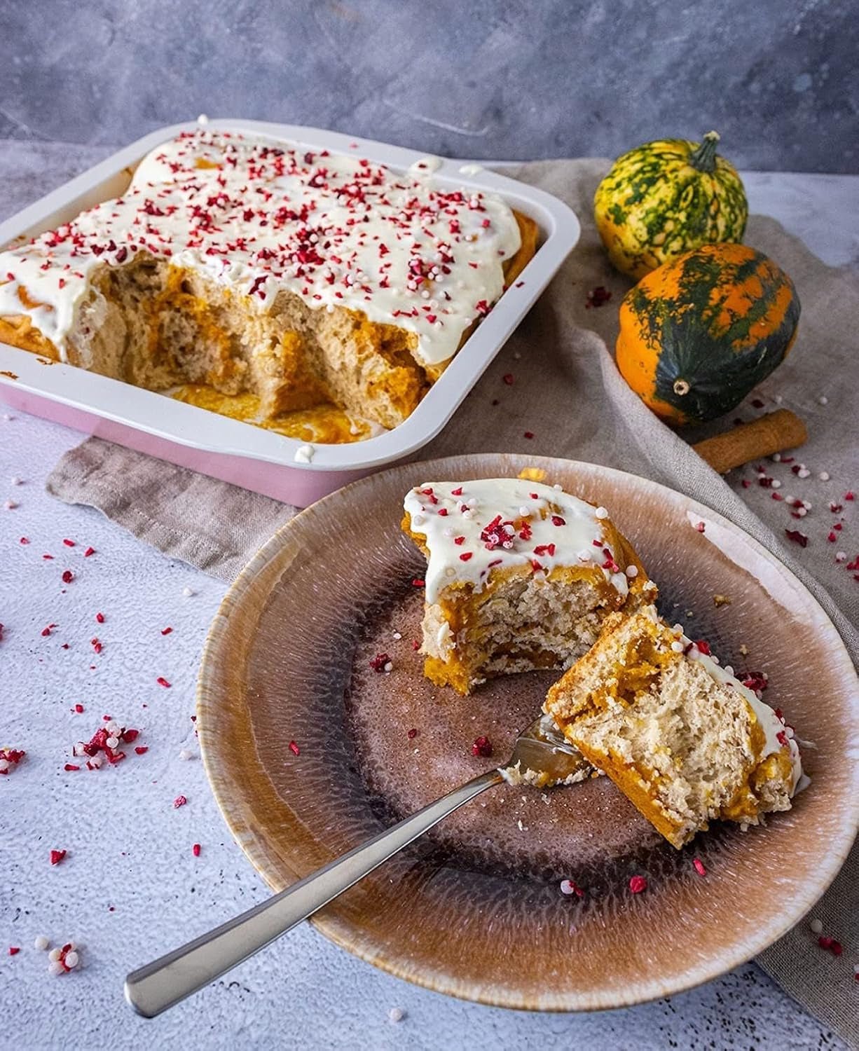 RUF Topping natural cu zmeură, cireșe, chipsuri de orez, fără aditivi artificiali, amestec de fructe pentru terci și produse de patiserie, fără gluten, vegan, 15g (pachet de 3) Produse deshidratate Naty Shop