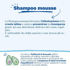 Shampoing mousse pour croûtes de lait, cheveux, bébés, enfants, toute la famille - Aide à éliminer les croûtes de lait, nettoyage doux, ne pique pas (150ml) Enfants - Bain et Soin Naty Shop